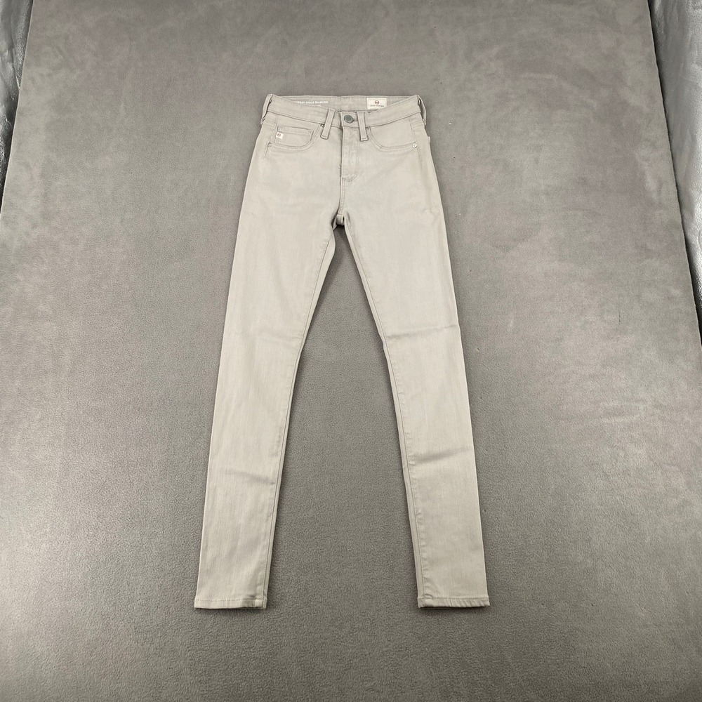 AG Adriano Goldschmied Farrah Ankle Seamless High Rise Skinny Jeans Grey 22R
